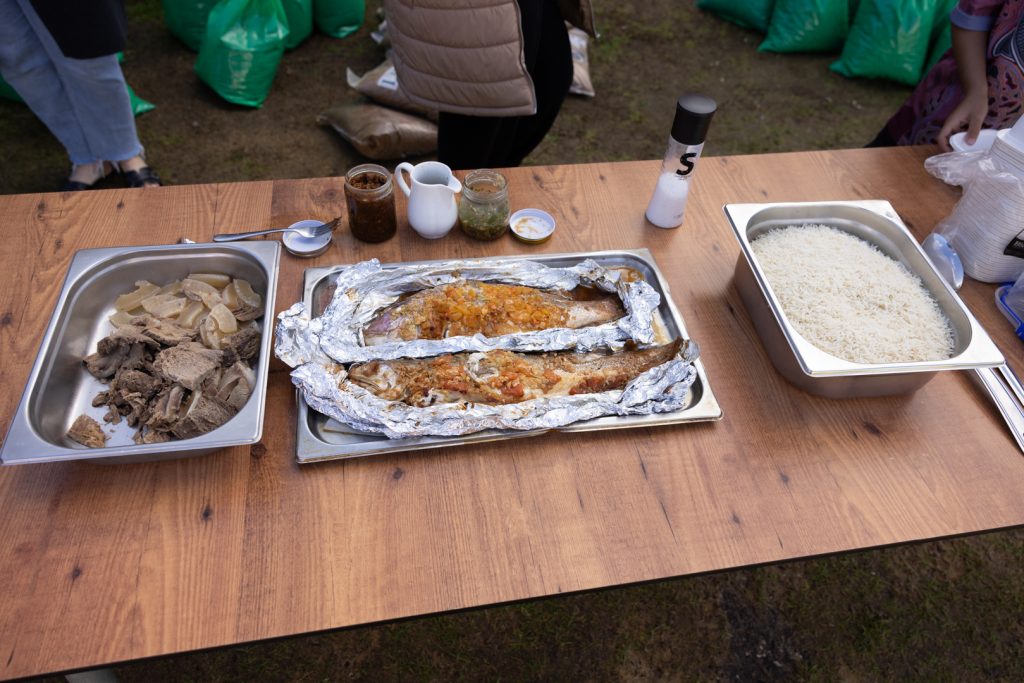 Traditionally baked fish