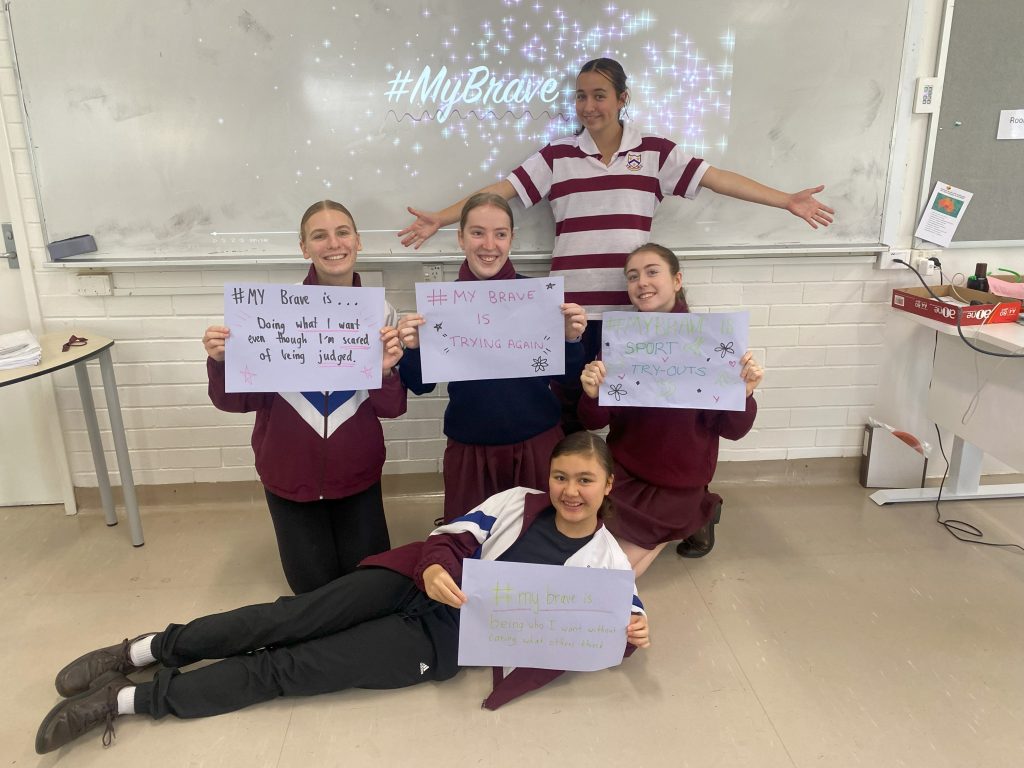 #MyBraveIs 
1. Doing what I want even though I'm scared of being judged
2. Trying again 
3. Sport try-outs