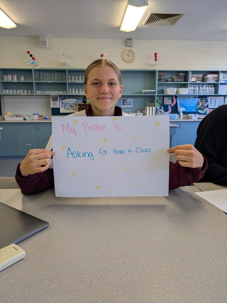 #MyBraveIs asking for help in class